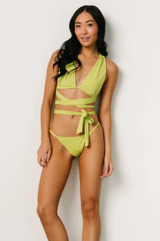 Tallula Bikini Bottom | Lime sold by Baltic Born