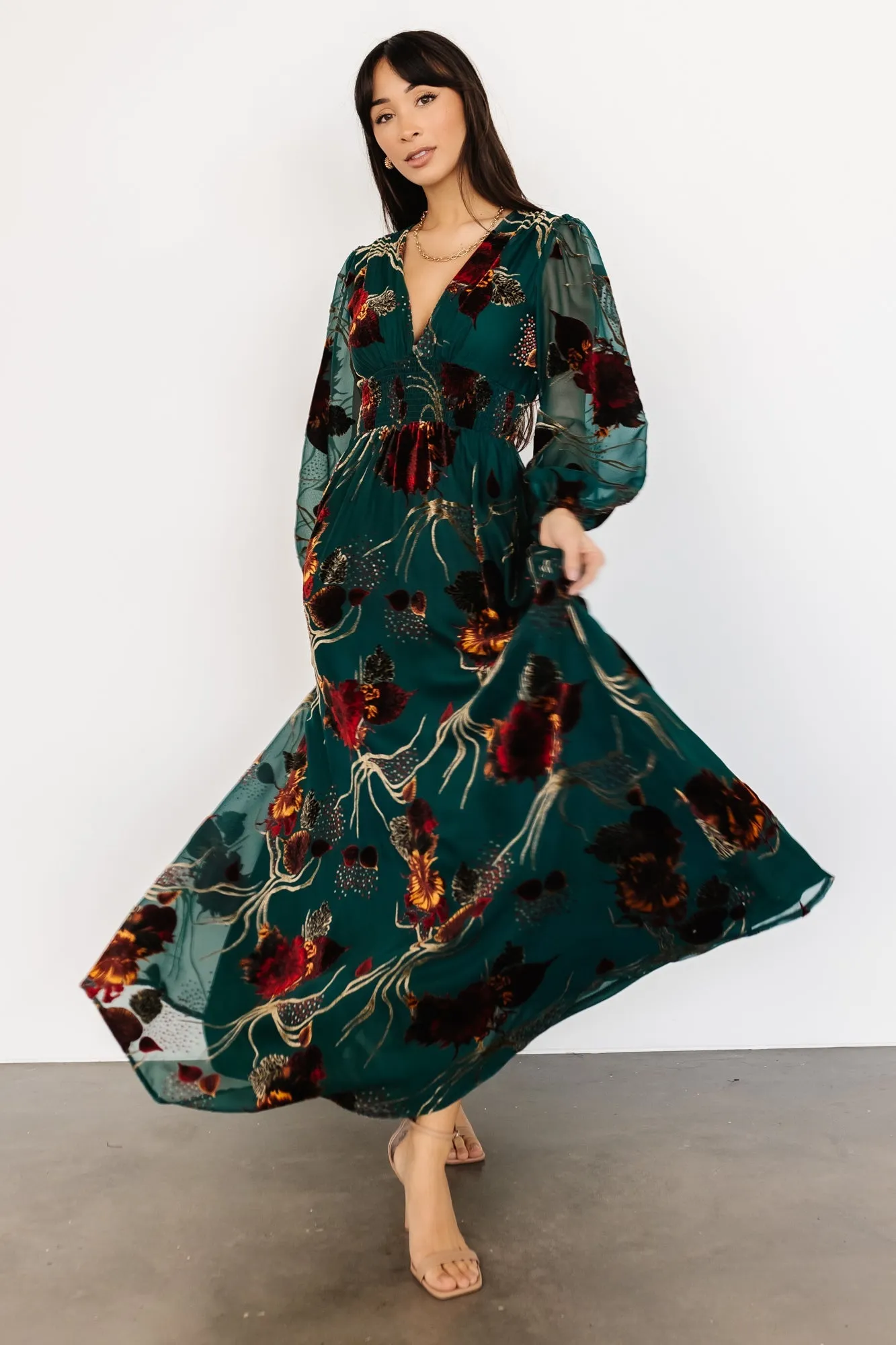 Mikla Maxi Dress | Jade Multi sold by Baltic Born product image thumbnail 4