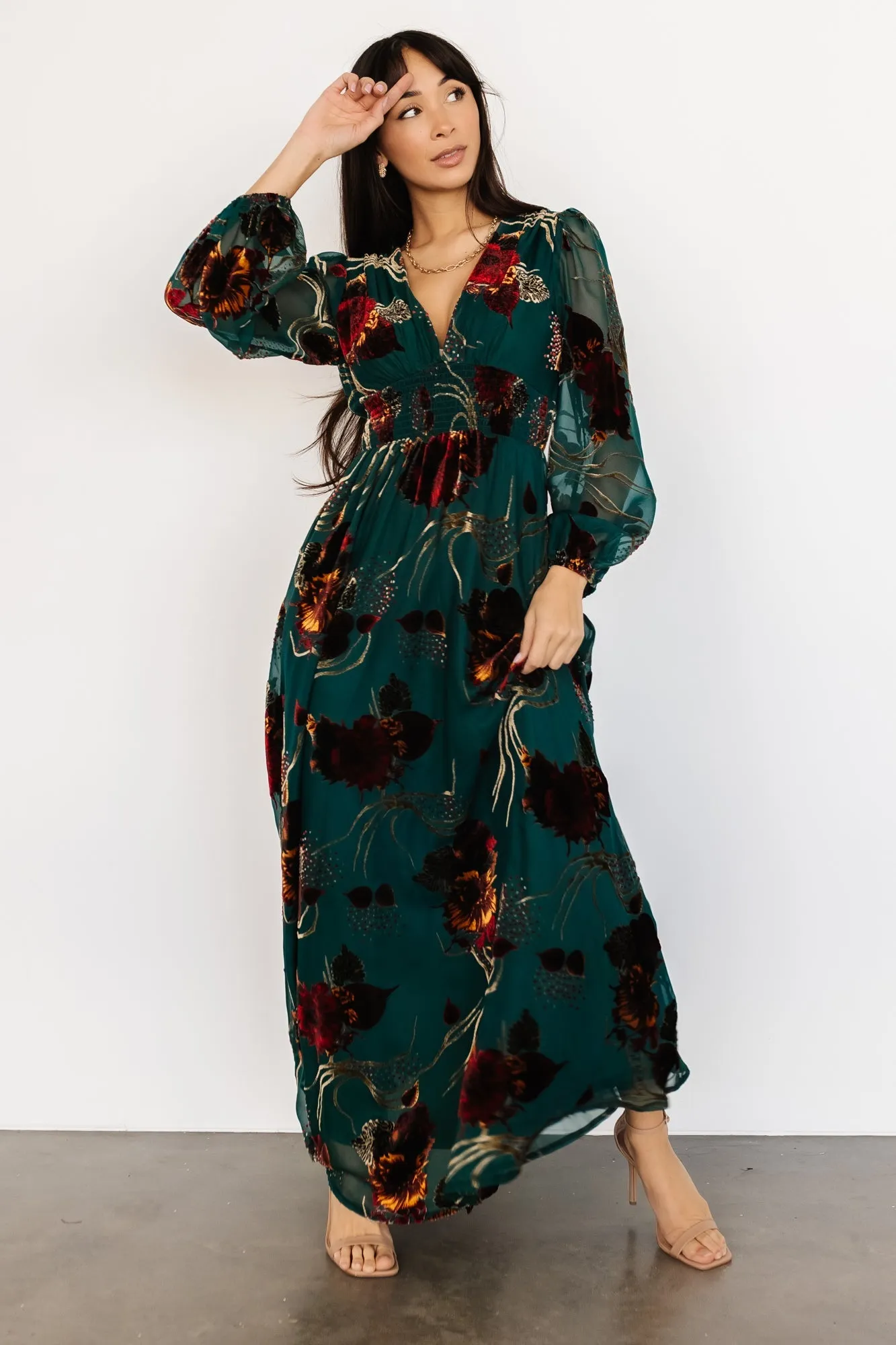 Mikla Maxi Dress | Jade Multi sold by Baltic Born