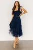 Emma Smocked Tulle Dress | Navy sold by Baltic Born