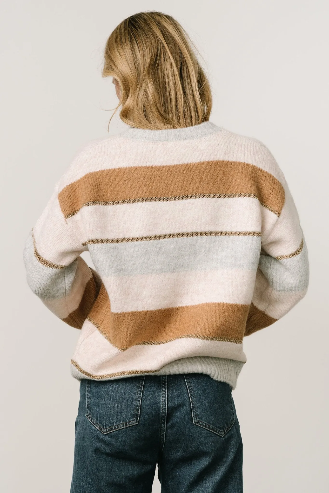 Irina Knit Sweater | Natural Multi sold by Baltic Born product image thumbnail 4