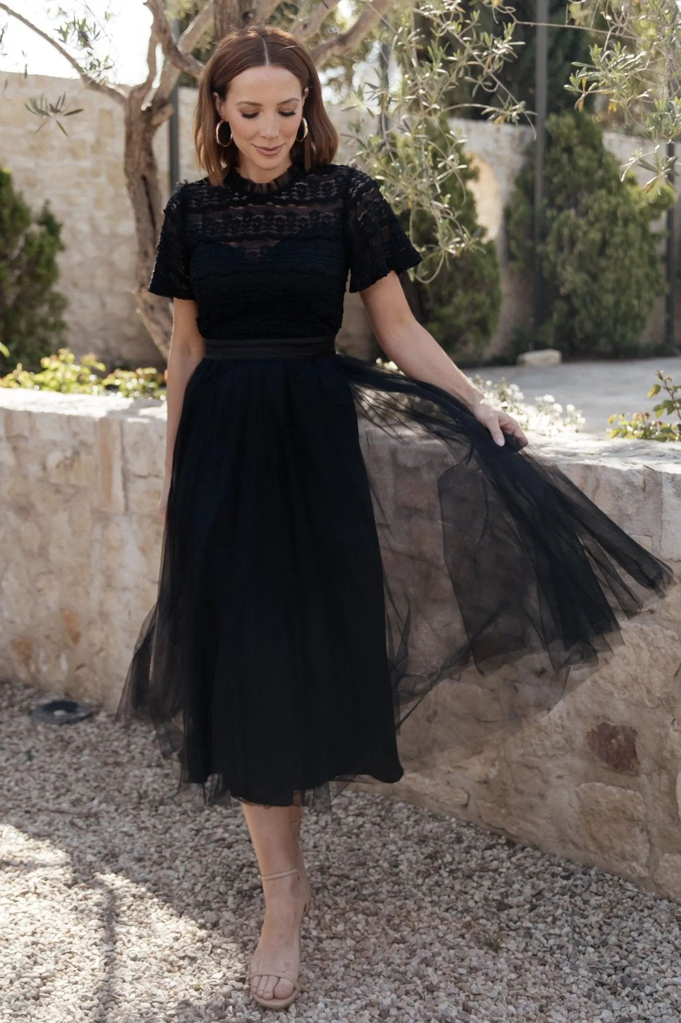 Darcy Tulle Midi Dress | Black sold by Baltic Born product image thumbnail 5