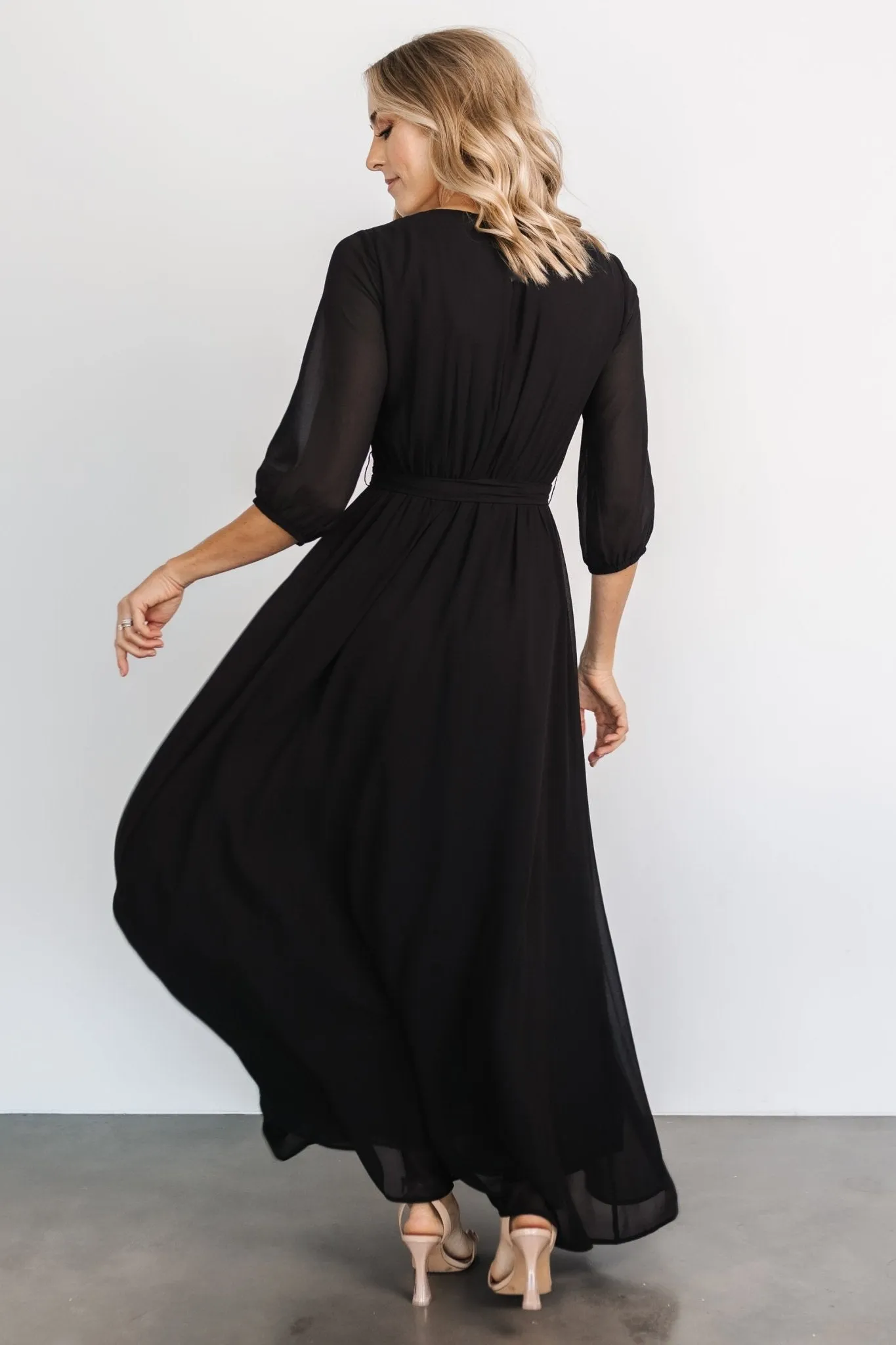 Rebecca Maxi Dress | Black sold by Baltic Born product image thumbnail 5