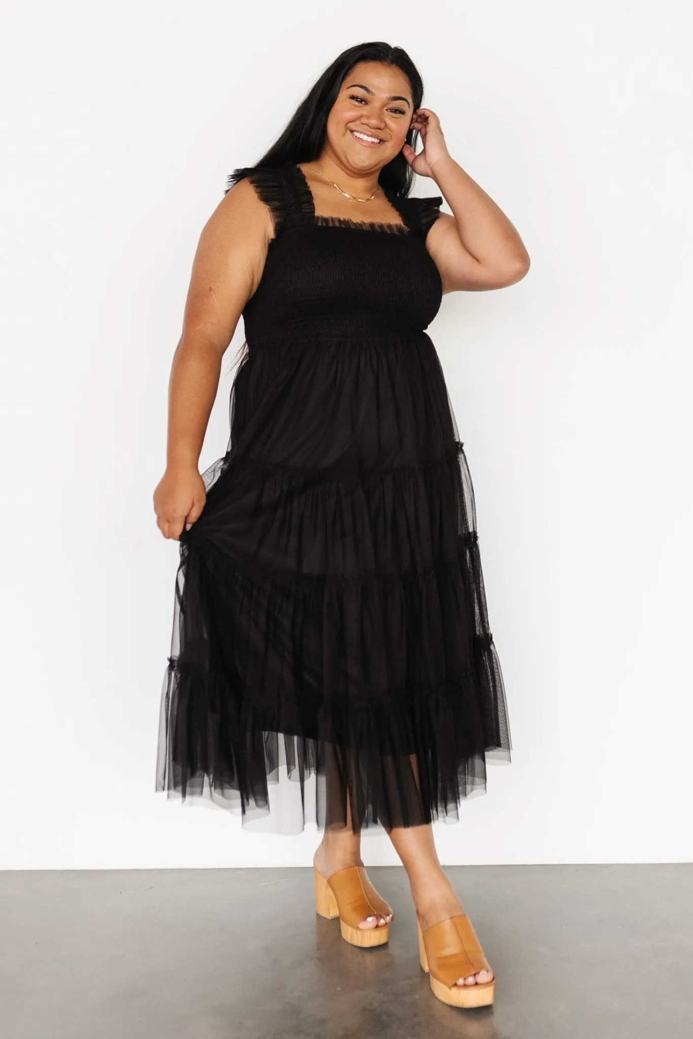 Emma Smocked Tulle Dress | Black sold by Baltic Born product image thumbnail 3
