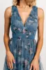Kamila Tulle Maxi Dress | Blue Multi Floral sold by Baltic Born