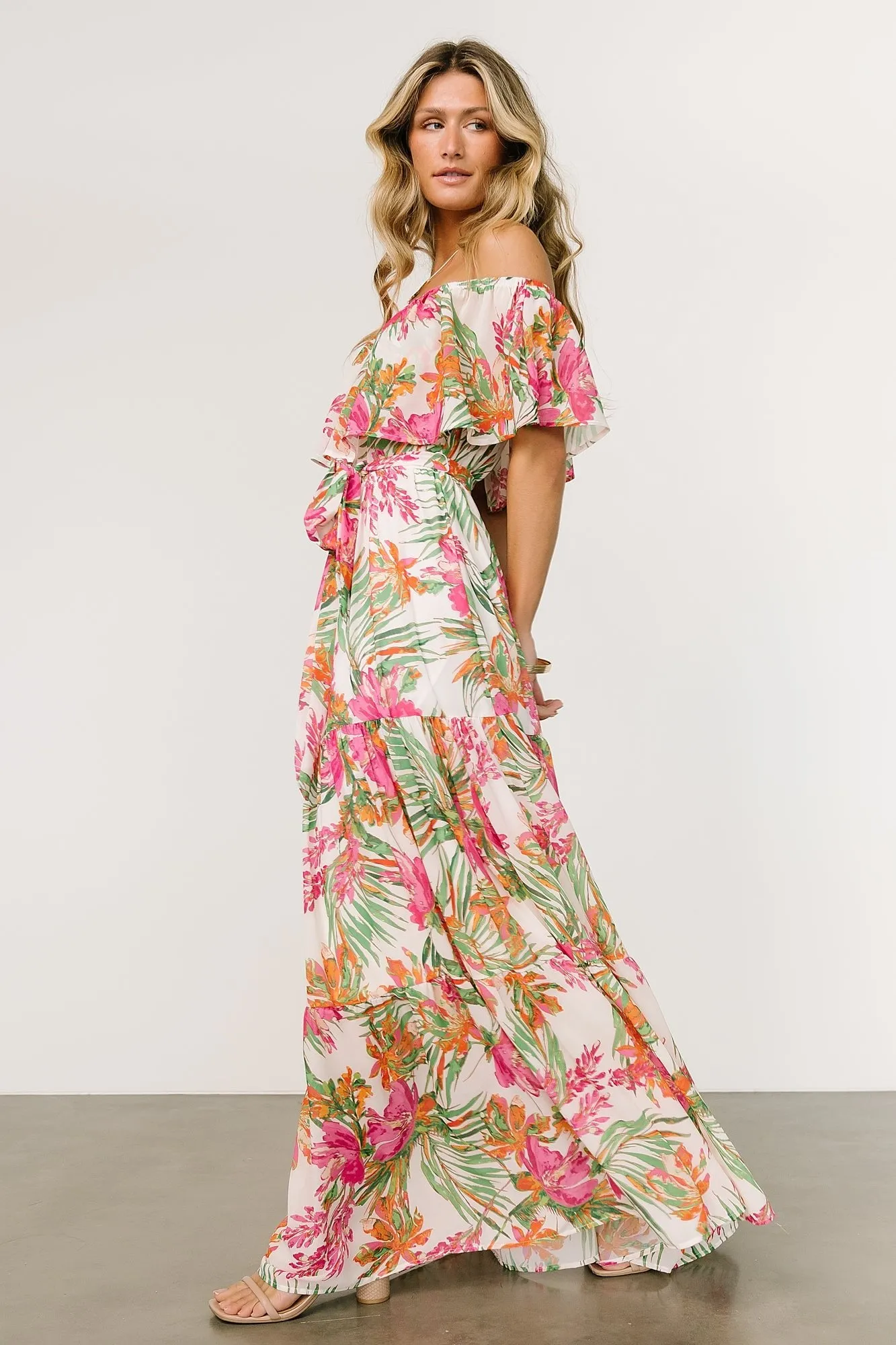 Lahaina Off Shoulder Maxi Dress | Multi sold by Baltic Born product image thumbnail 3