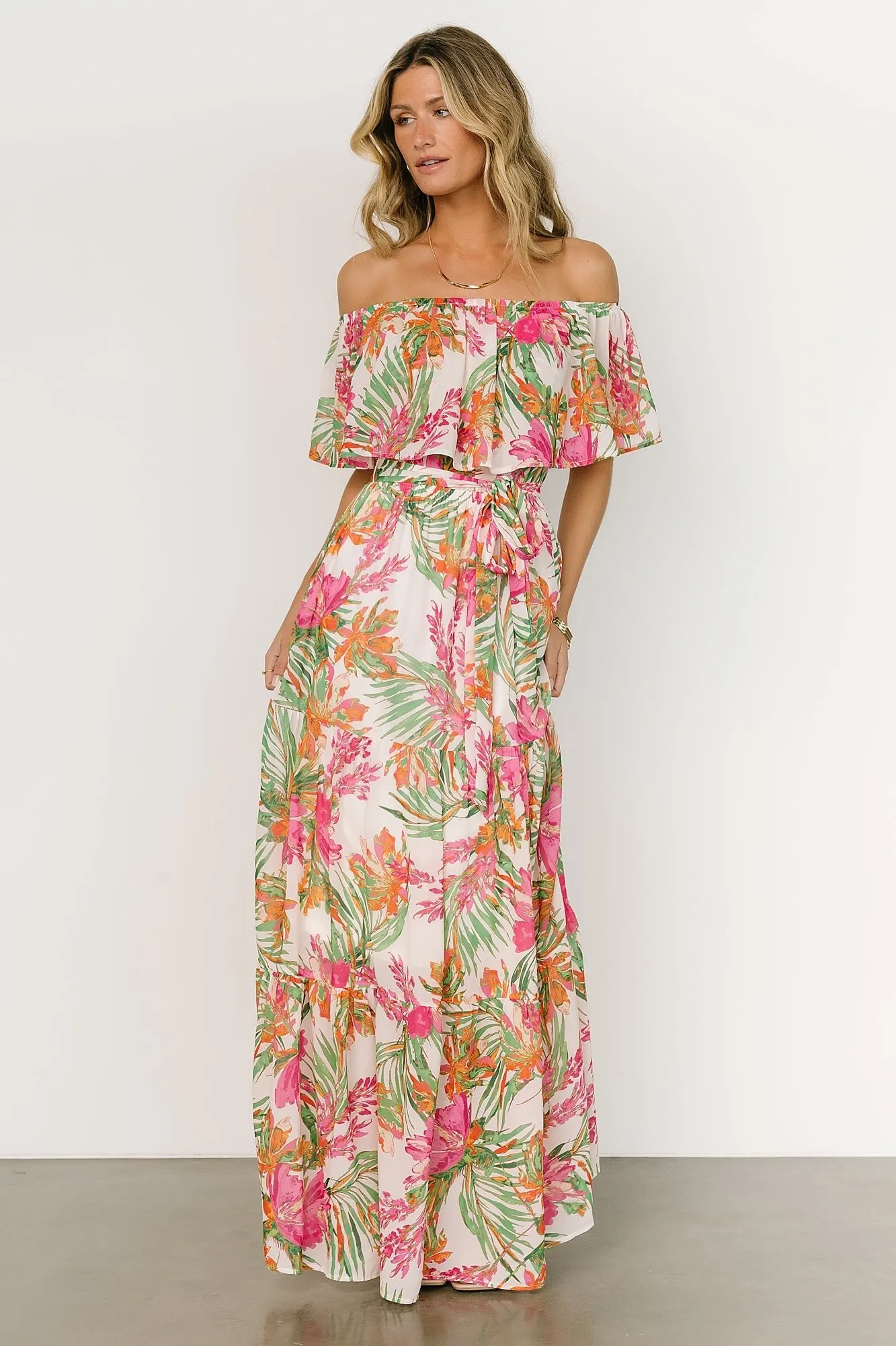 Lahaina Off Shoulder Maxi Dress | Multi sold by Baltic Born product image thumbnail 4