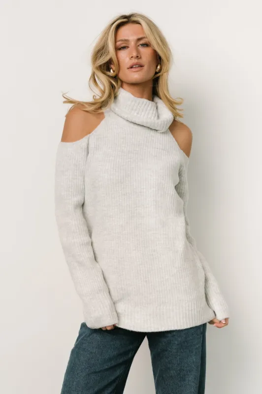 Tuva Turtleneck Sweater | Gray sold by Baltic Born
