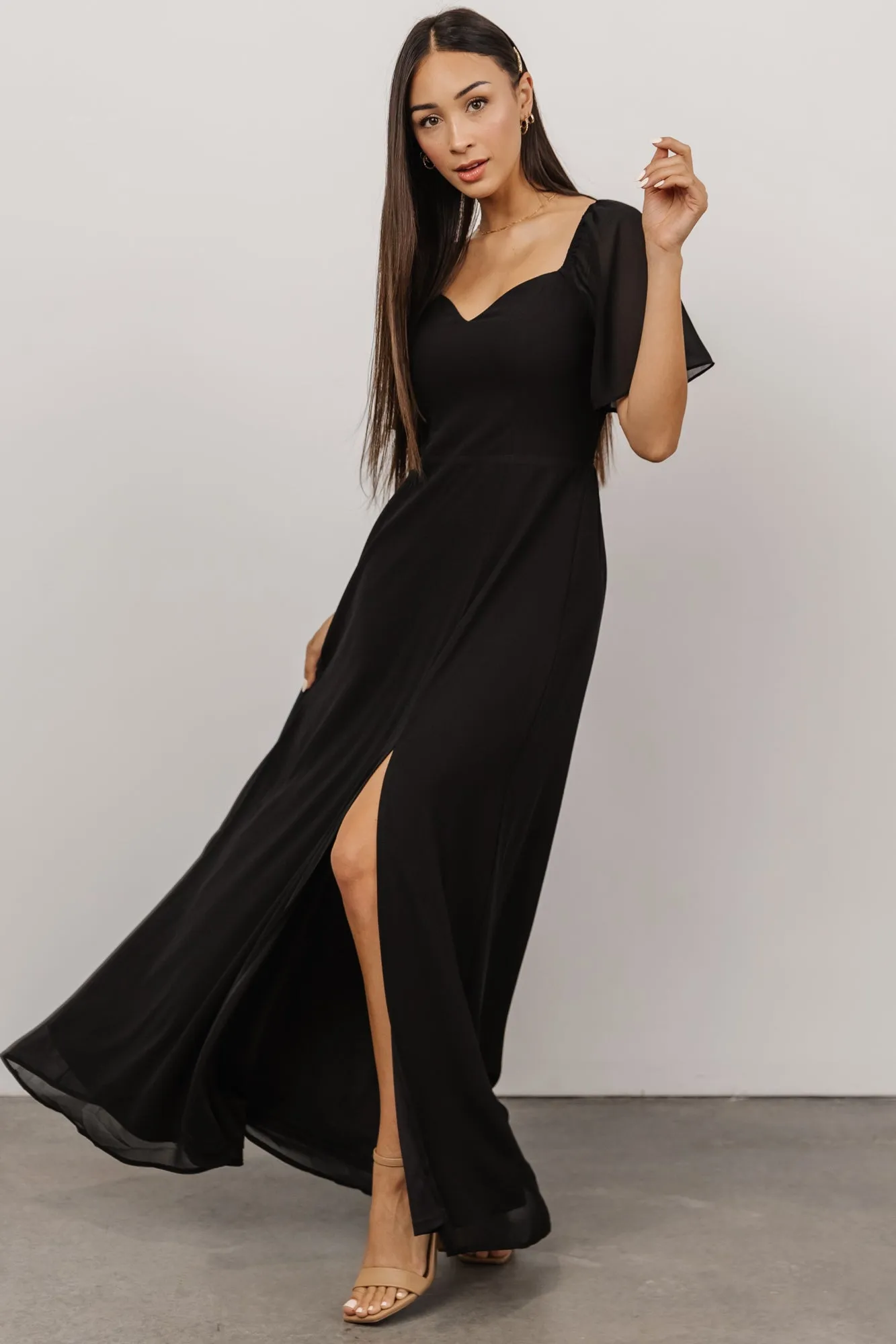 Sierra Sweetheart Maxi Dress | Black sold by Baltic Born product image thumbnail 5