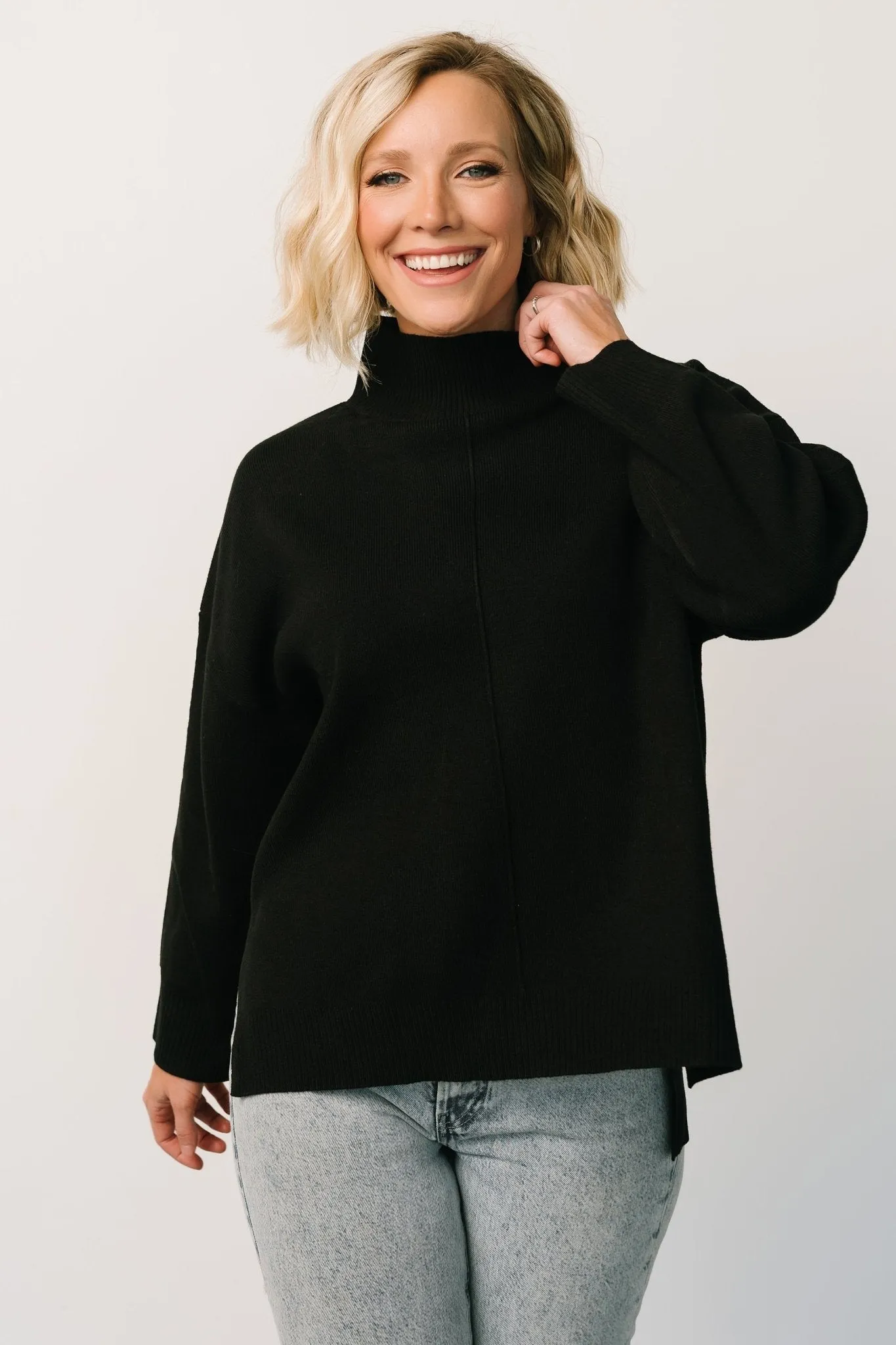 Hutch Sweater | Black sold by Baltic Born