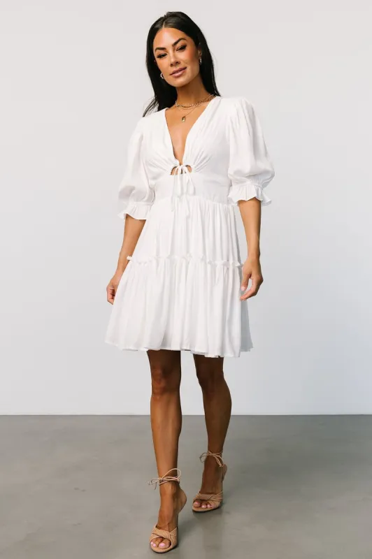 Gisela Short Dress | Off White sold by Baltic Born