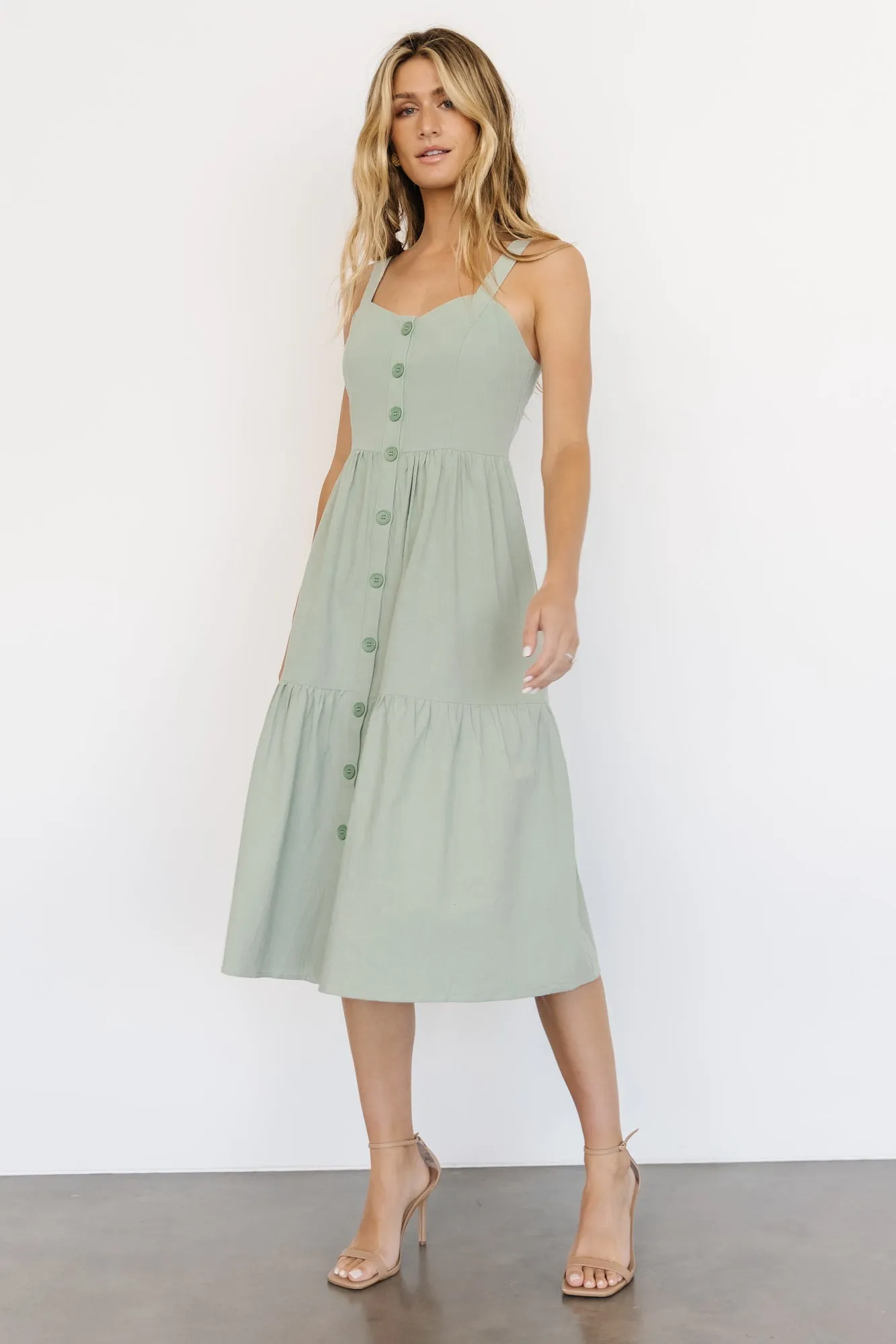 Sammy Tank Midi Dress | Sage sold by Baltic Born product image thumbnail 2