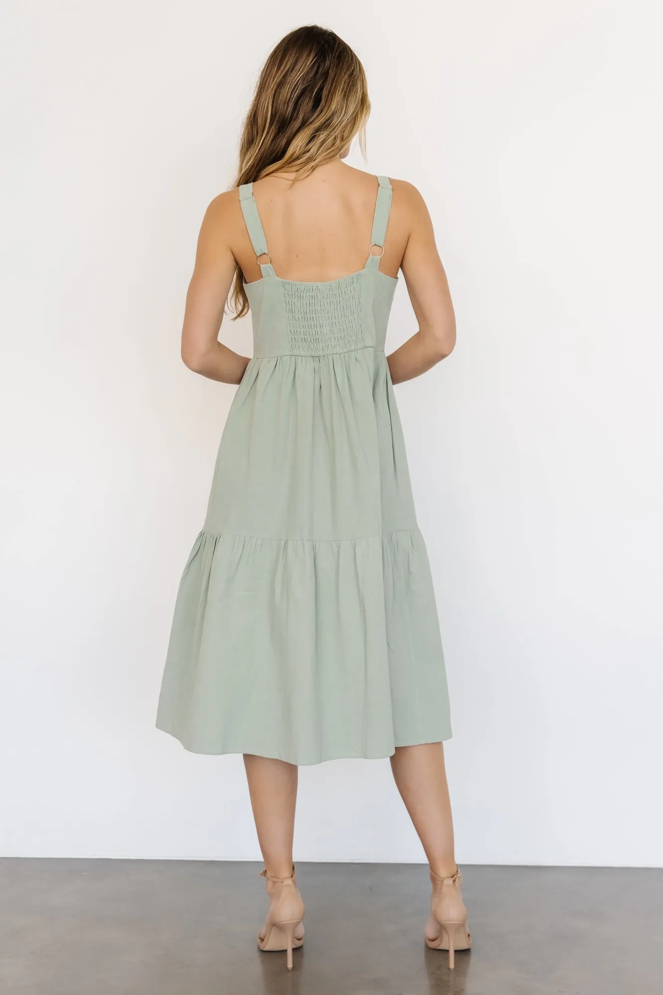 Sammy Tank Midi Dress | Sage sold by Baltic Born product image thumbnail 3