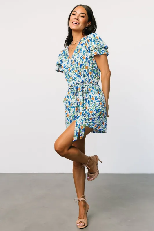 Daytona Romper | Blue + Green Multi sold by Baltic Born