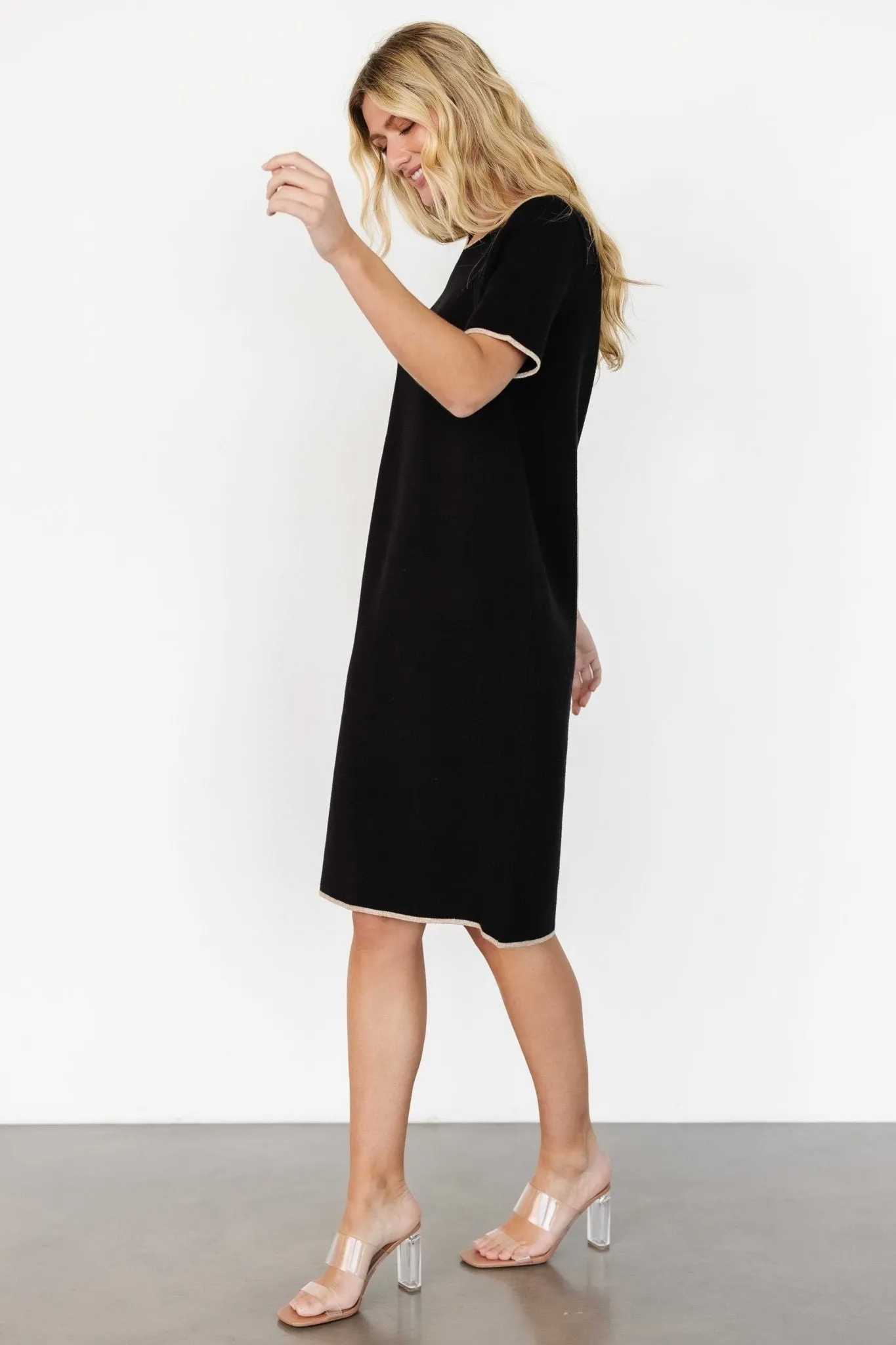 Emelia Shift Dress | Black sold by Baltic Born product image thumbnail 3