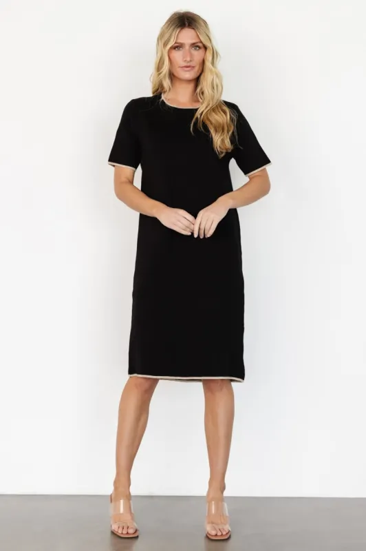 Emelia Shift Dress | Black sold by Baltic Born