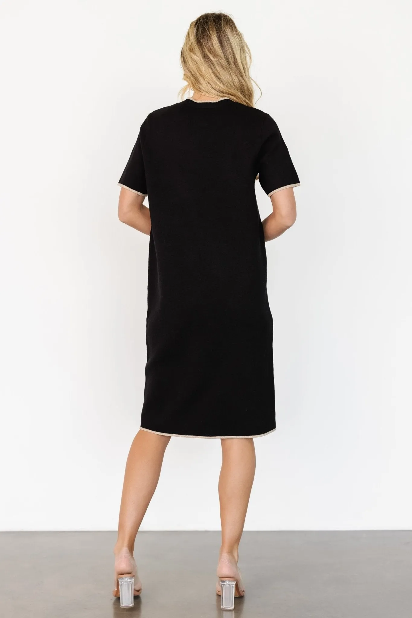 Emelia Shift Dress | Black sold by Baltic Born product image thumbnail 4