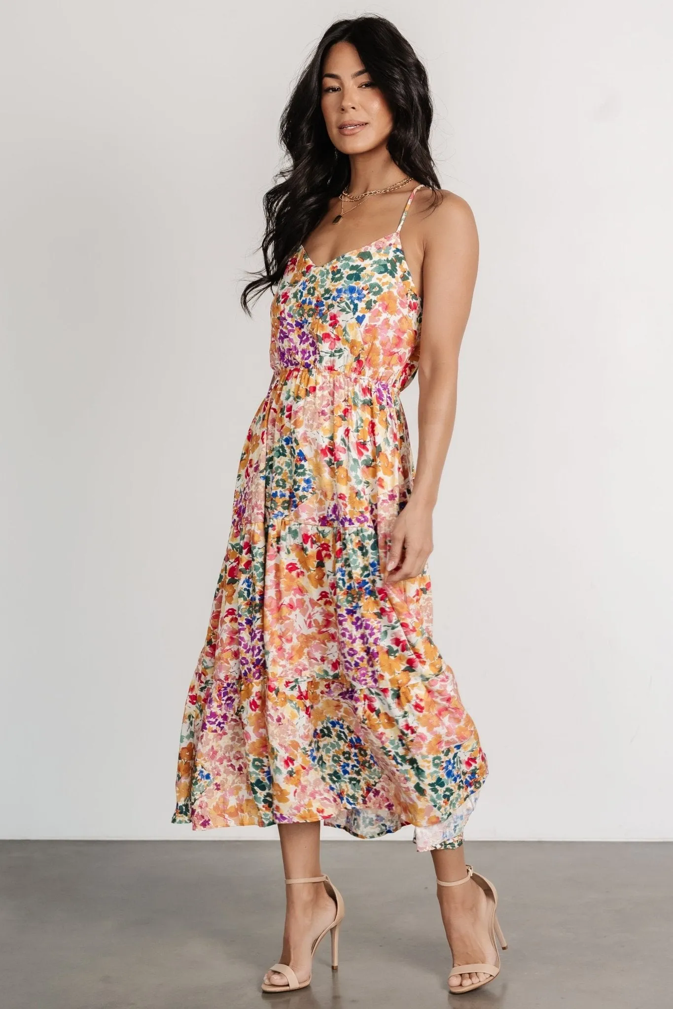 Coronado Midi Dress | Multi Floral sold by Baltic Born product image thumbnail 3