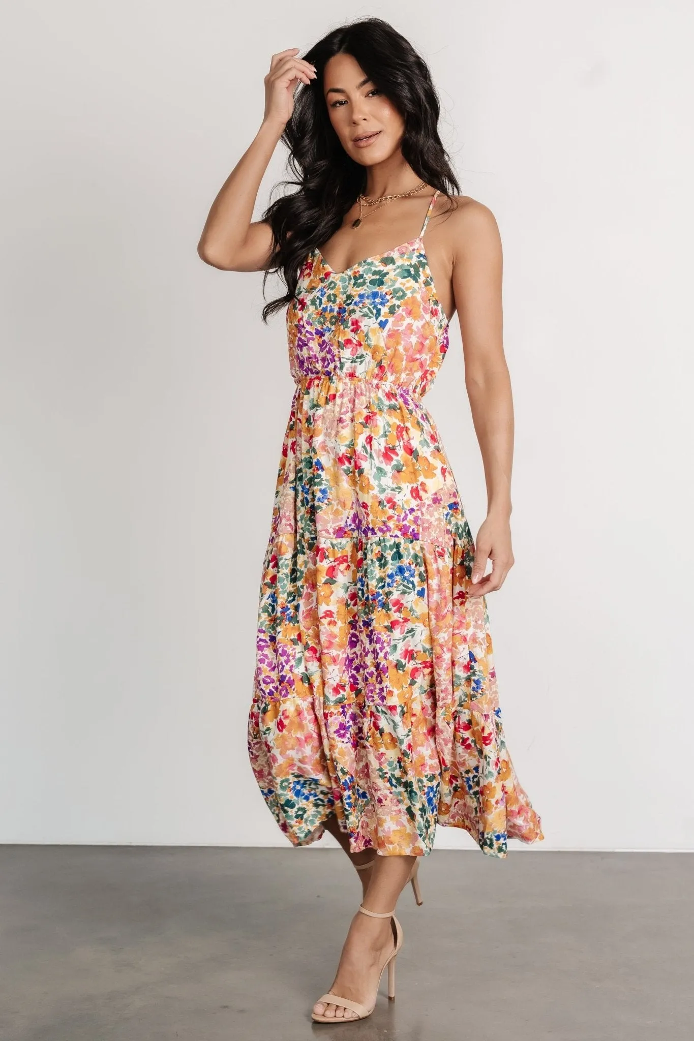 Coronado Midi Dress | Multi Floral sold by Baltic Born