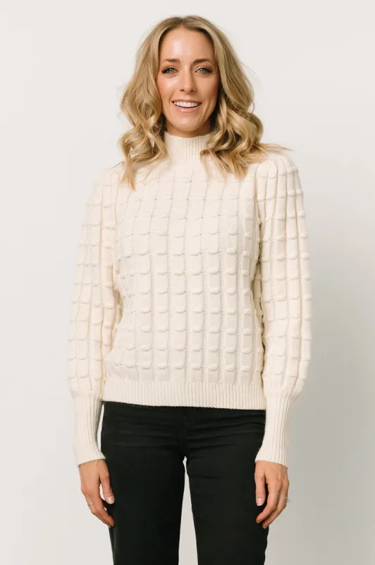 Warner Sweater | Ivory sold by Baltic Born