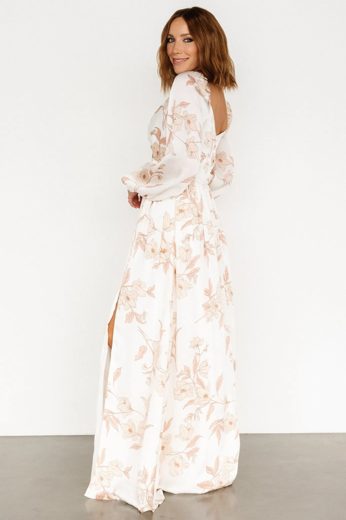 Tristan Maxi Dress | White Floral sold by Baltic Born product image thumbnail 4