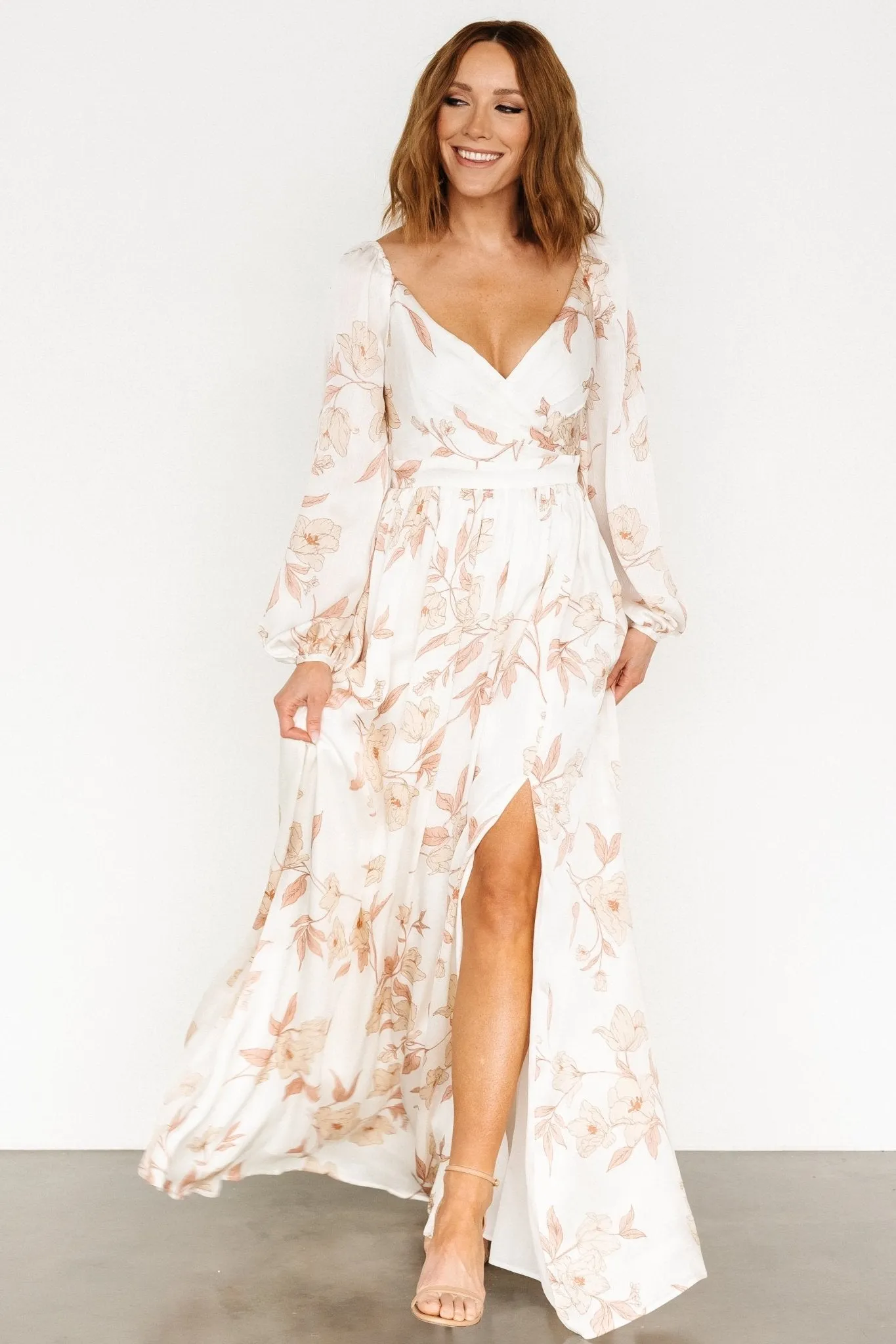 Tristan Maxi Dress | White Floral sold by Baltic Born product image thumbnail 5