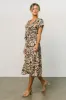 Poppy Satin Midi Dress | Animal Print sold by Baltic Born
