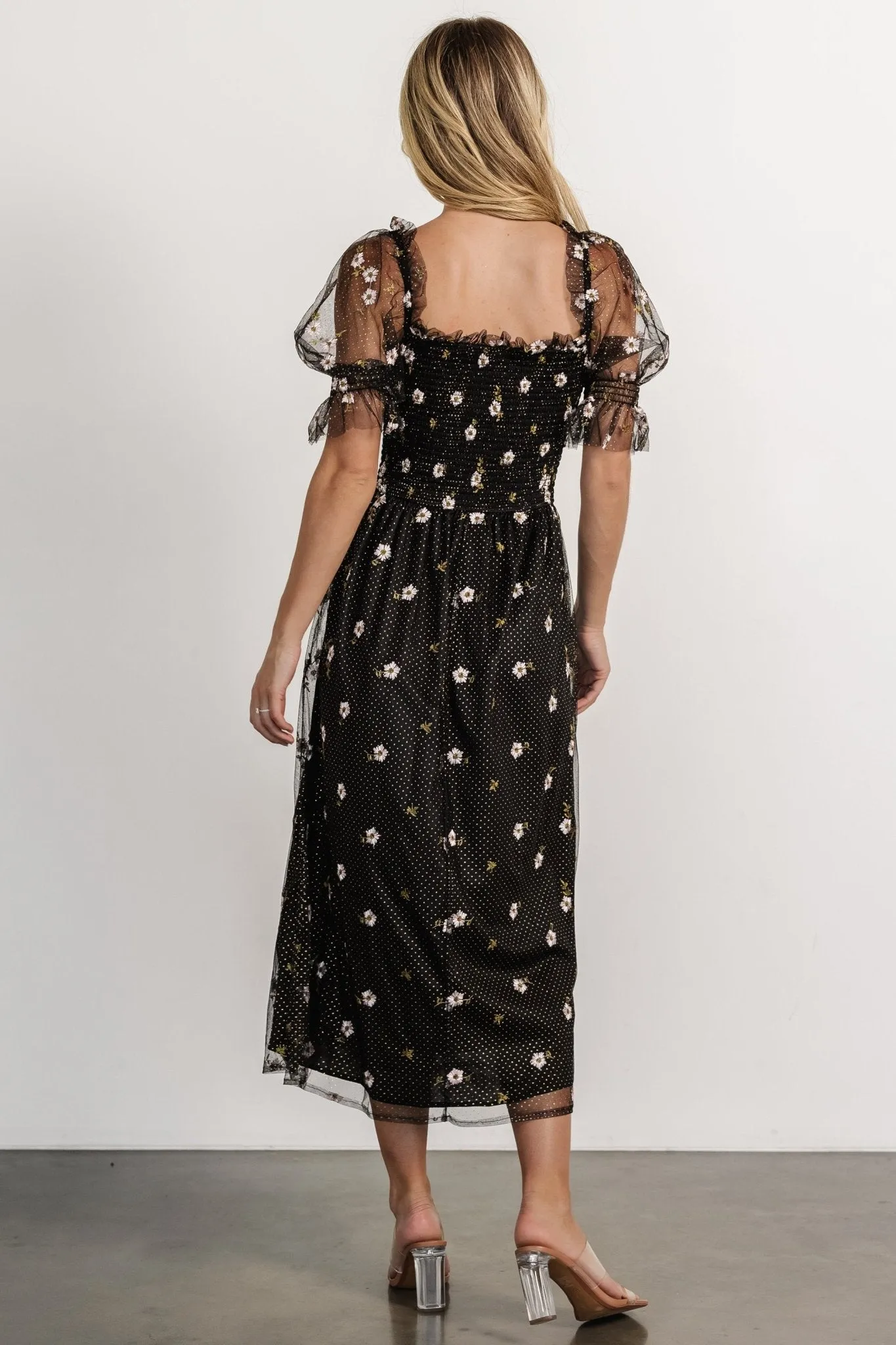 Emilia Embroidered Dress | Black sold by Baltic Born product image thumbnail 4