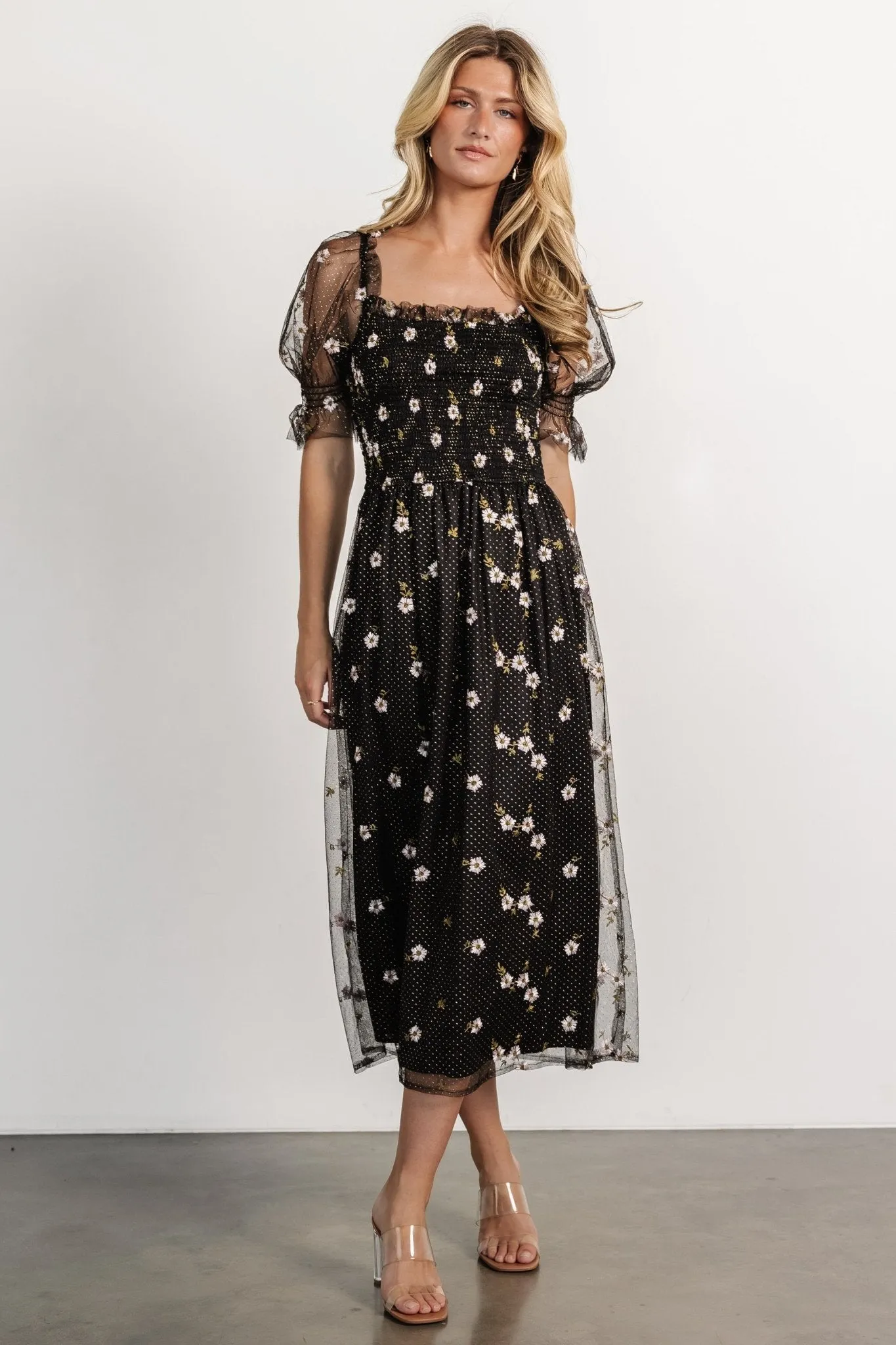 Emilia Embroidered Dress | Black sold by Baltic Born product image thumbnail 5