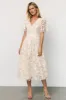 Sadie Embroidered Midi Dress | Vintage Cream sold by Baltic Born