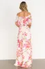 Daphne Off Shoulder Maxi Dress | Blush Floral sold by Baltic Born