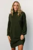 Jennings Sweater Dress | Deep Olive sold by Baltic Born