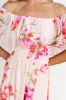 Daphne Off Shoulder Maxi Dress | Blush Floral sold by Baltic Born
