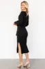 Sammi Faux Wrap Dress | Black sold by Baltic Born