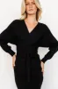 Sammi Faux Wrap Dress | Black sold by Baltic Born