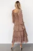 Miranda Tiered Maxi Dress | Latte Floral sold by Baltic Born