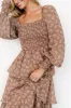 Miranda Tiered Maxi Dress | Latte Floral sold by Baltic Born