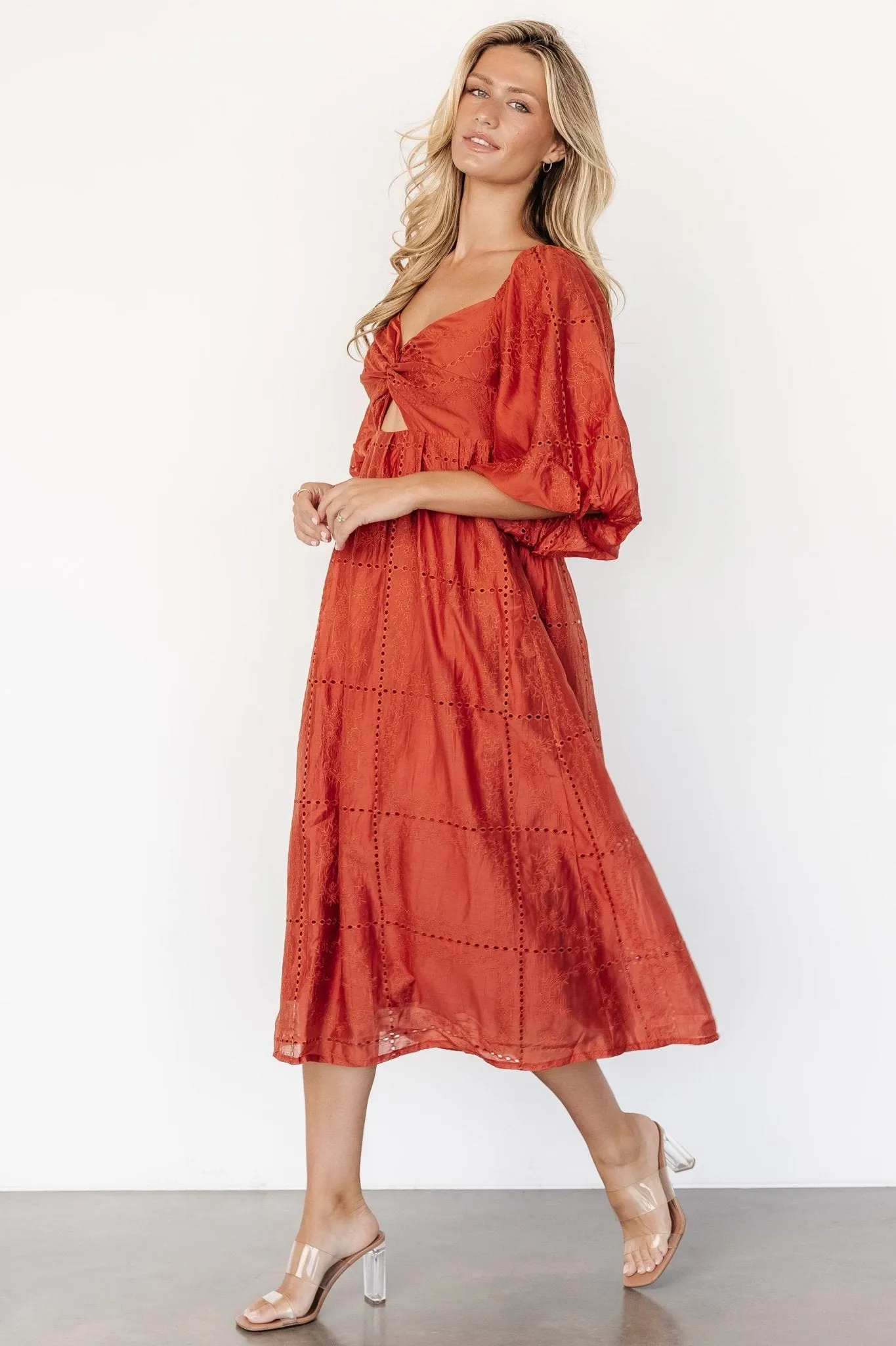 Brynn Midi Dress | Rust sold by Baltic Born product image thumbnail 3