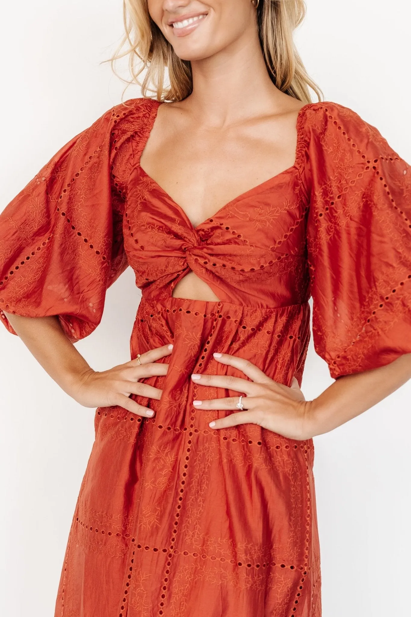 Brynn Midi Dress | Rust sold by Baltic Born product image thumbnail 4