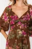 Estefania Maxi Dress | Brown Floral sold by Baltic Born
