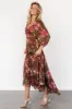 Estefania Maxi Dress | Brown Floral sold by Baltic Born