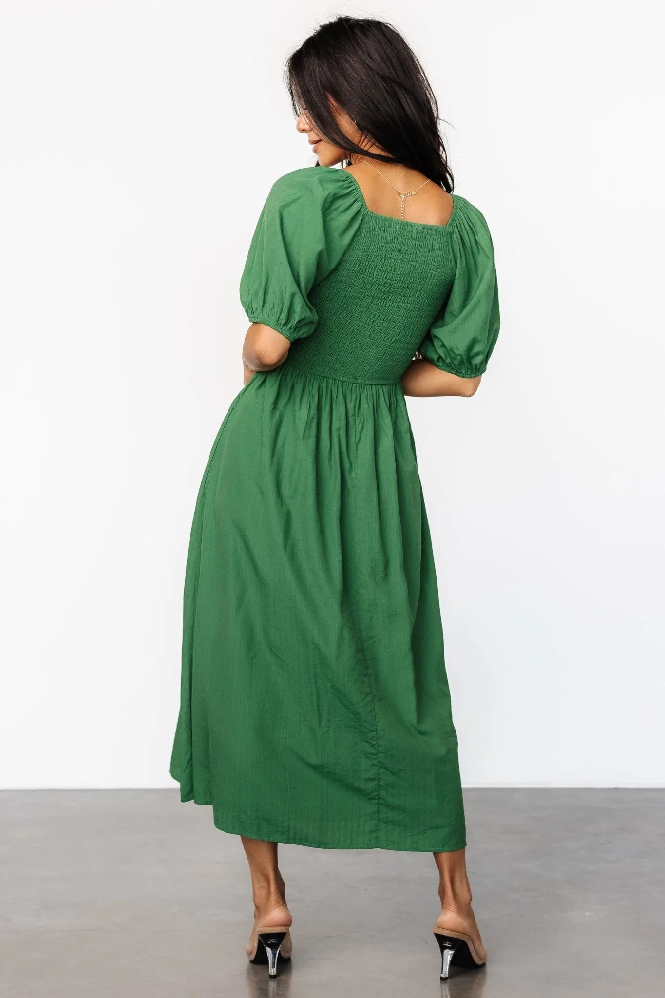 Stefania Midi Dress | Green sold by Baltic Born product image thumbnail 5