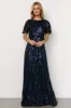 Muse Sequin Maxi Dress | Navy sold by Baltic Born