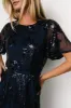 Muse Sequin Maxi Dress | Navy sold by Baltic Born