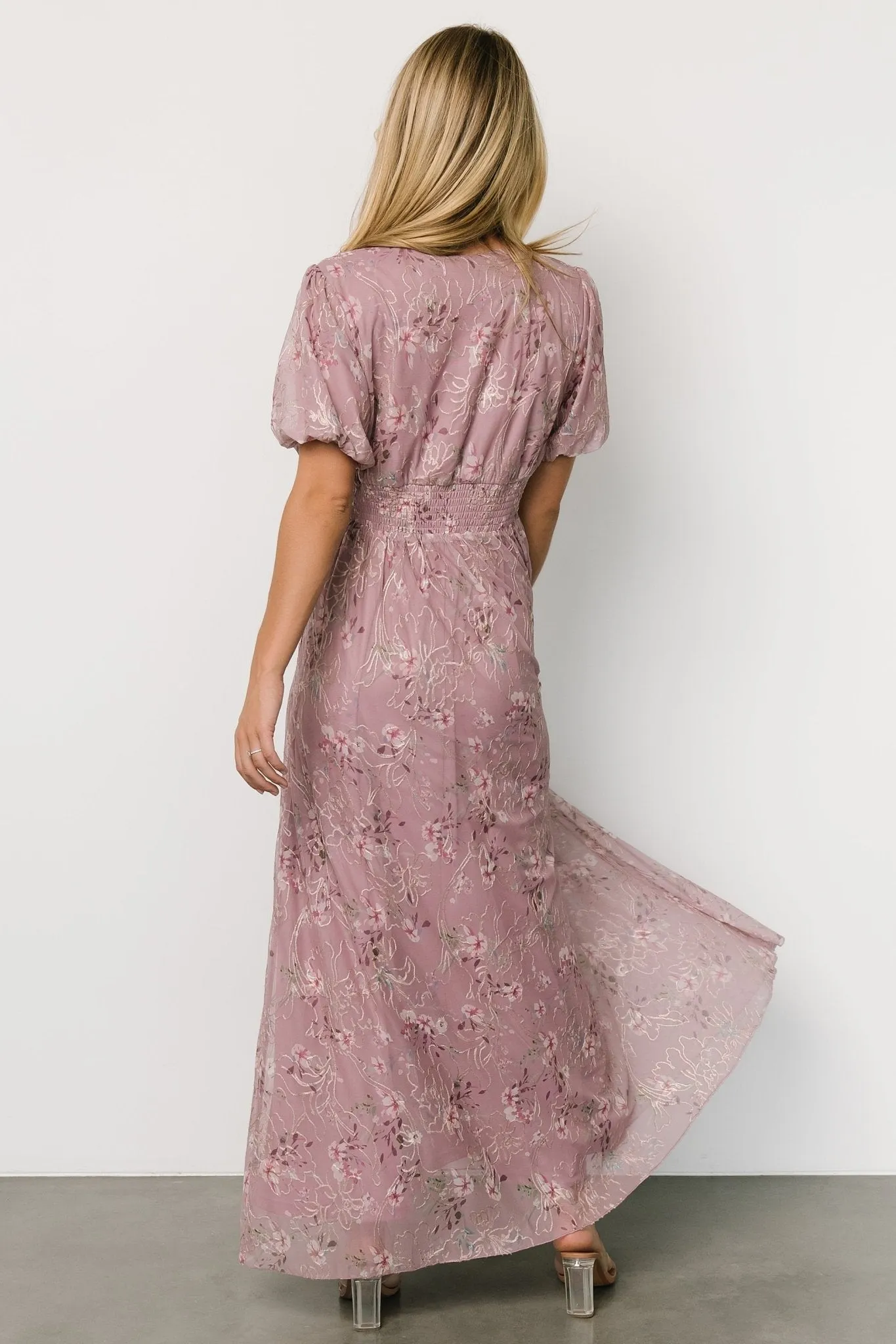 Ardley Maxi Dress | Vintage Plum Floral sold by Baltic Born product image thumbnail 4