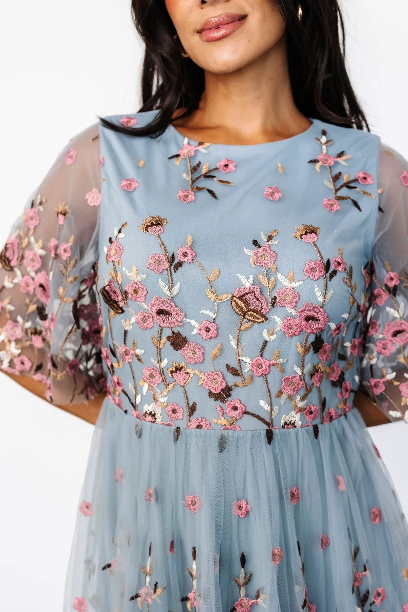 Duchess Tulle Dress | Blue Garden sold by Baltic Born product image thumbnail 2