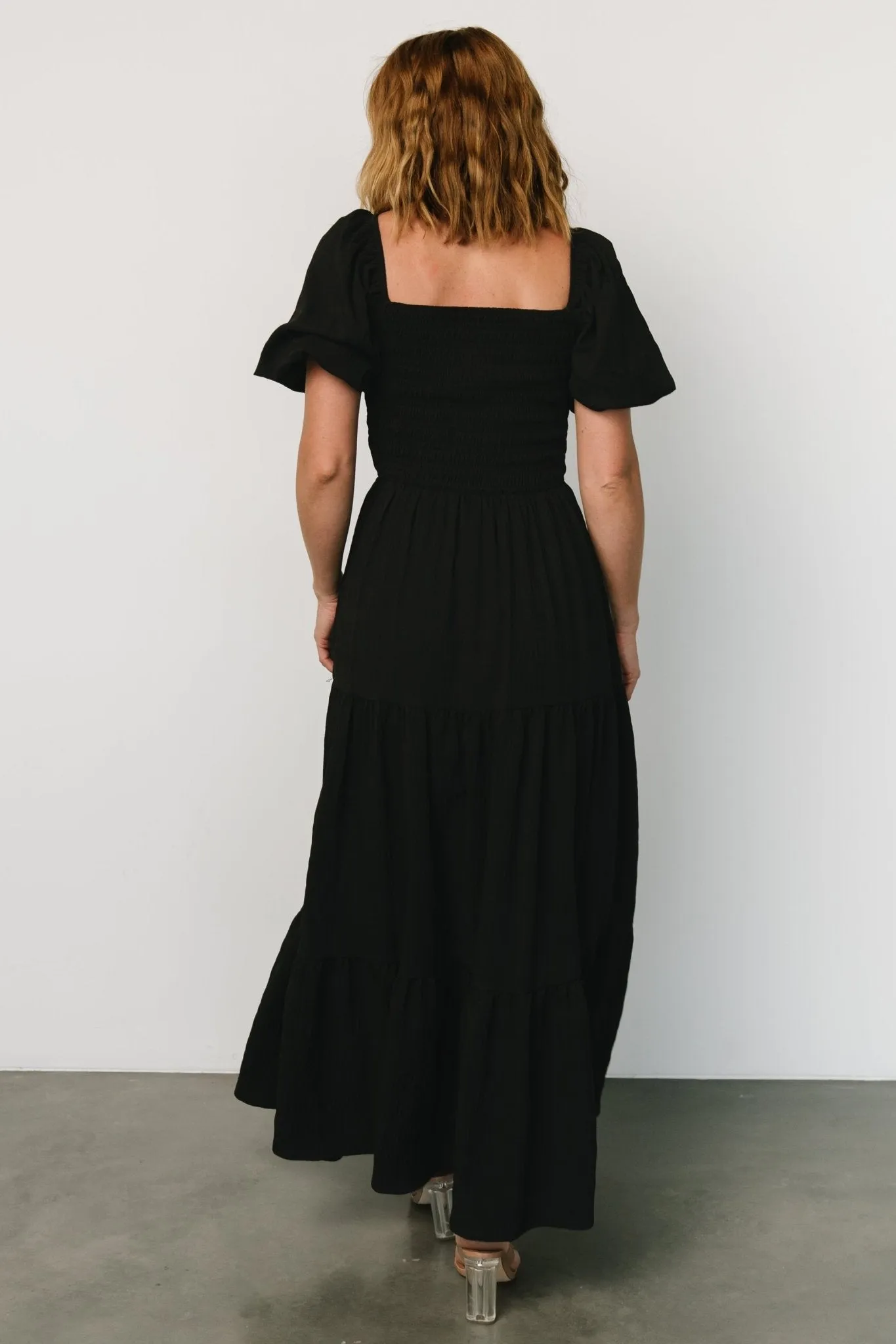 Amaya Smocked Dress | Black sold by Baltic Born product image thumbnail 5