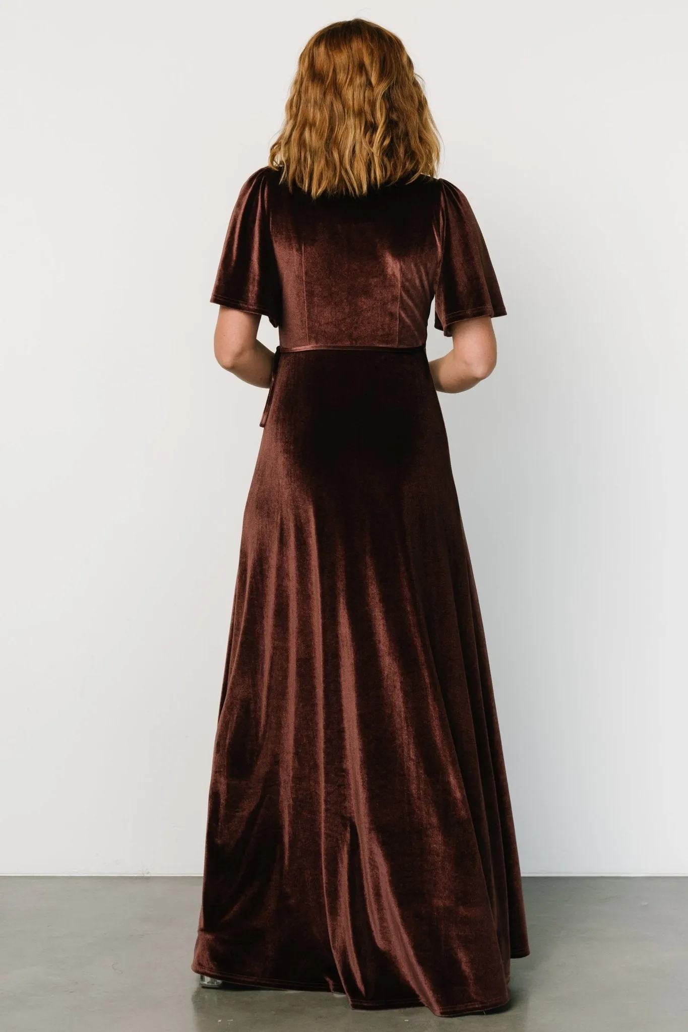 Katelyn Velvet Maxi Wrap Dress | Clove sold by Baltic Born product image thumbnail 5