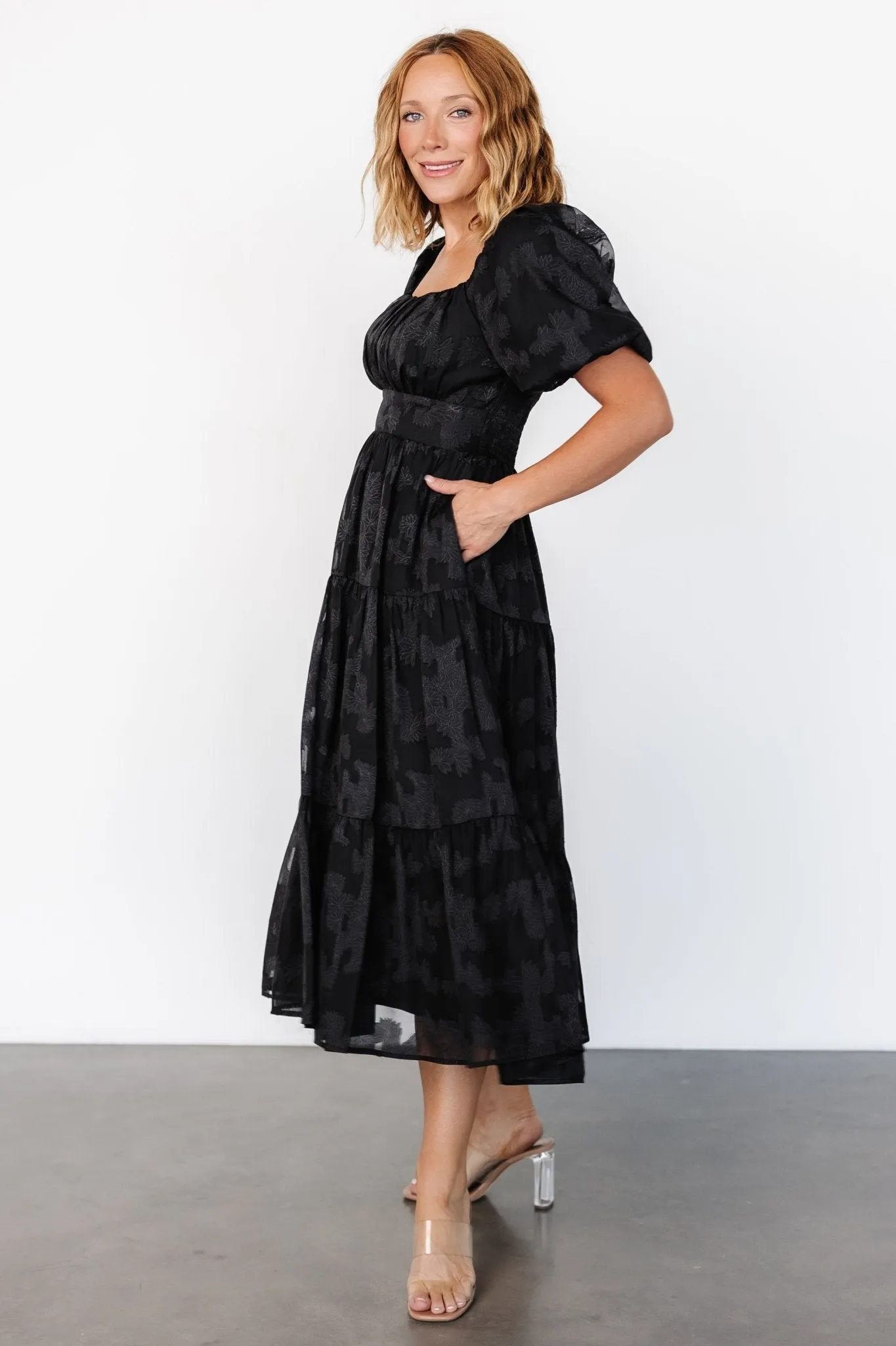 Mae Midi Dress | Black sold by Baltic Born product image thumbnail 3