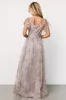 Corinne Shimmer Maxi Gown | Lavender sold by Baltic Born